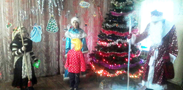 Новогодний утренник, Хатманово, Библиотека
